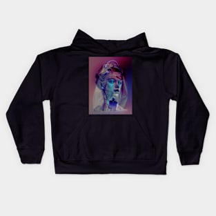 Woman illustration Kids Hoodie